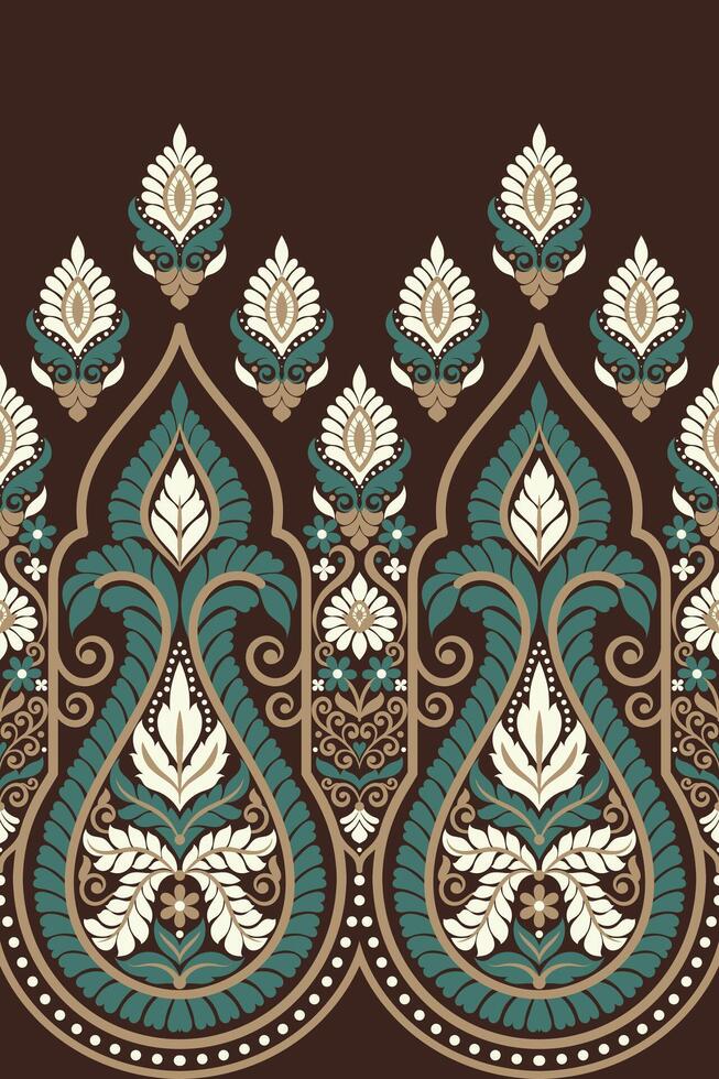 floral pattern Seamless. Background Seamless Pattern Geometric Ethnic pattern design  for background, carpet, wallpaper, clothing, wrapping, Batik, fabric, printing textile illustration. vector