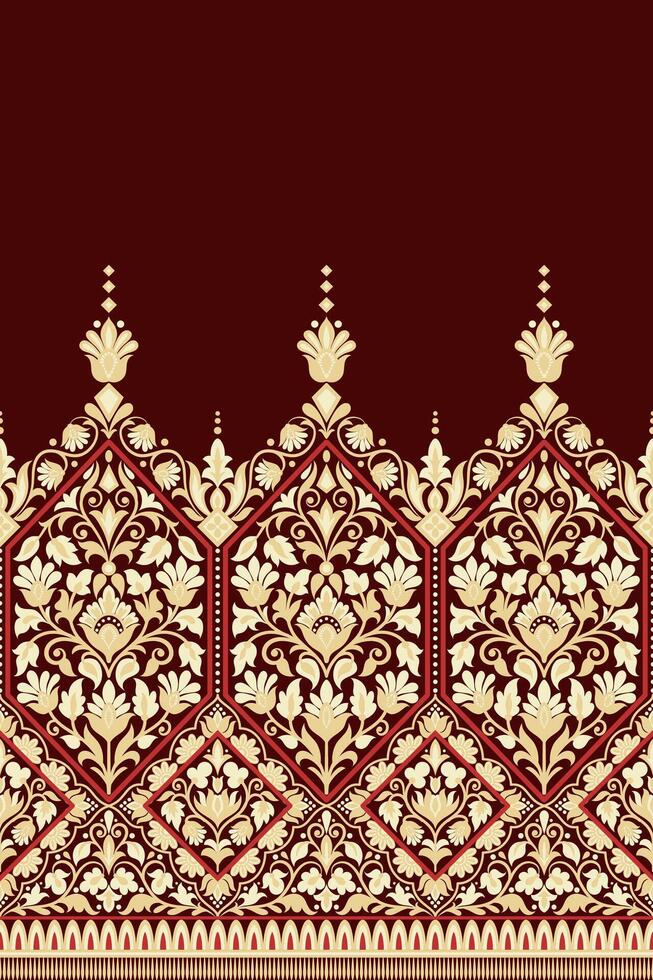 floral pattern Seamless. Background Seamless Pattern Geometric Ethnic pattern design  for background, carpet, wallpaper, clothing, wrapping, Batik, fabric, printing textile illustration. vector