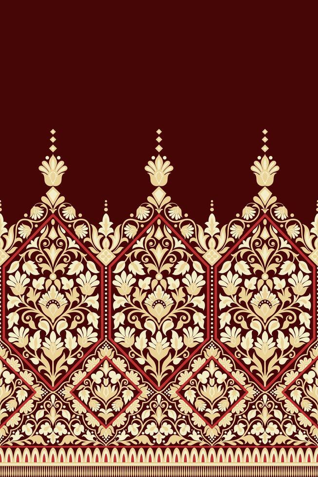 floral modelo sin costura. antecedentes sin costura modelo geométrico étnico modelo diseño para fondo, alfombra, fondo de pantalla, ropa, envase, batik, tela, impresión textil ilustración. vector