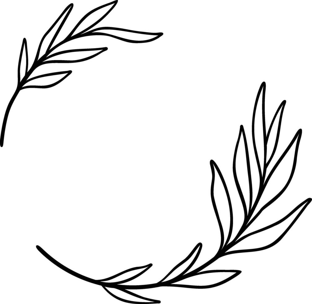 Leaf Border Vector Illustration