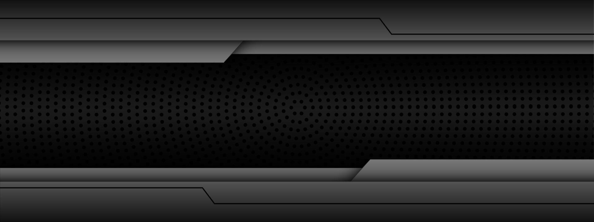 Abstract grey metallic black circle mesh geometric design modern futuristic creative background vector