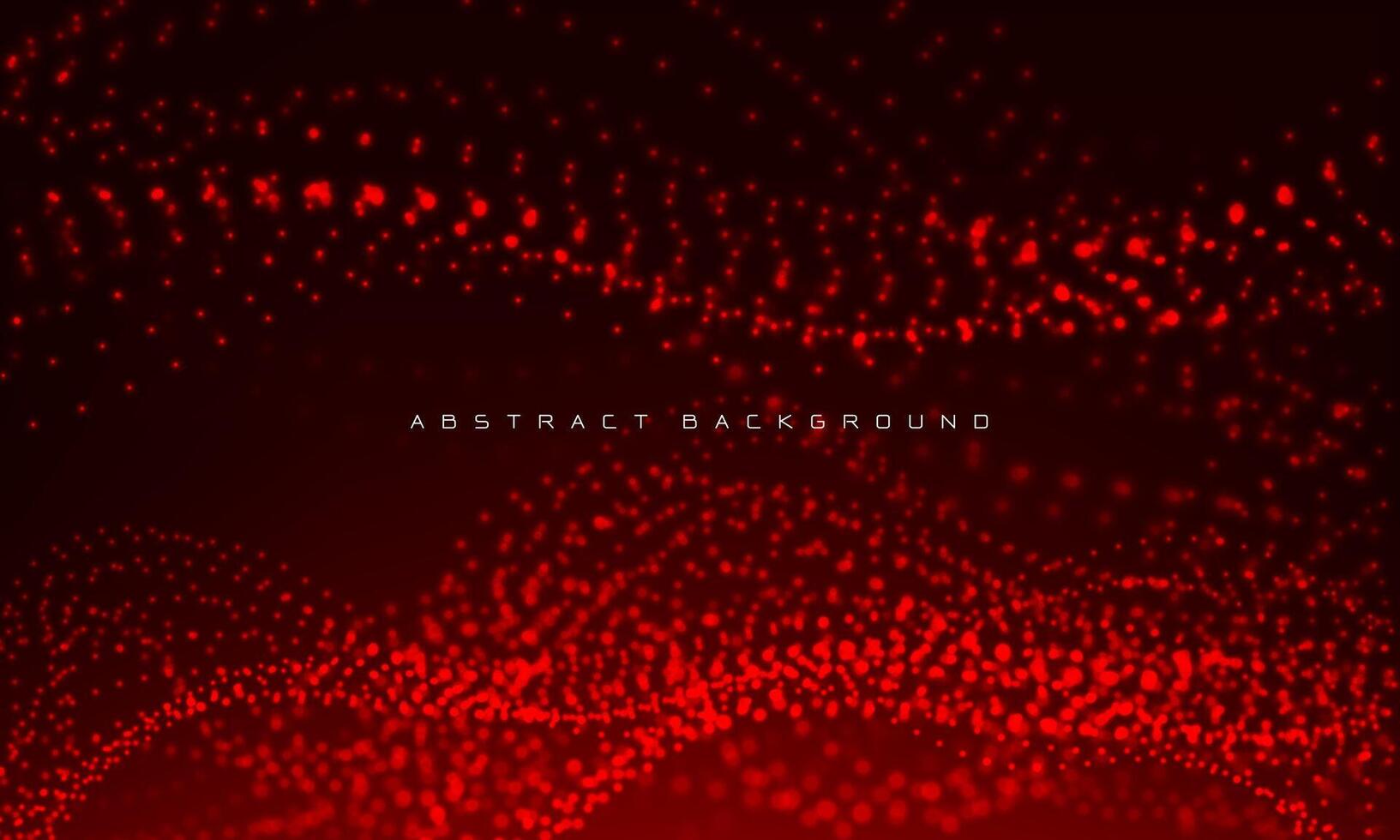 resumen 3d rojo partículas fluir ola punto paisaje digital datos estructura futuro malla cuadrícula tecnología antecedentes vector