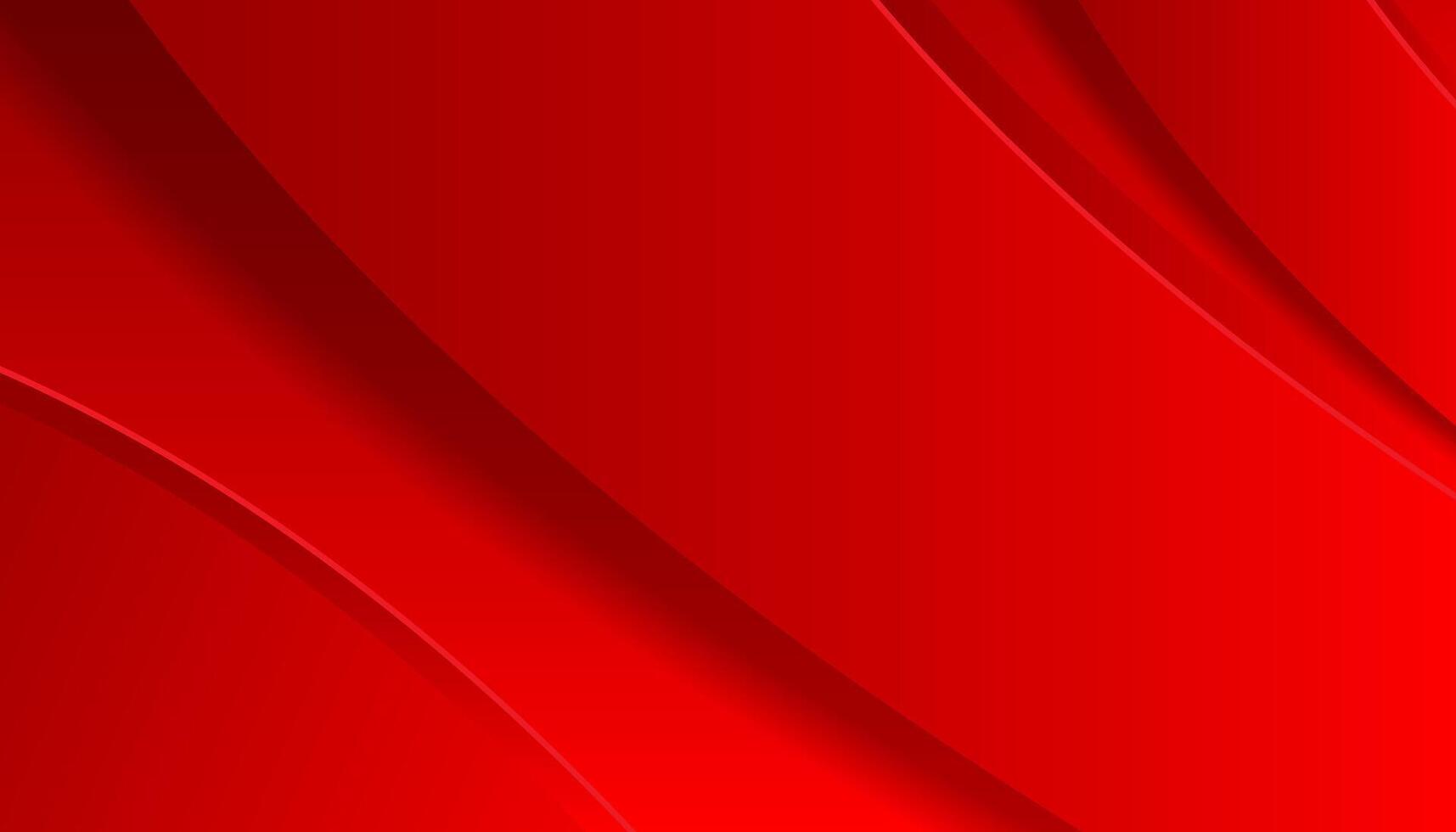 Red abstract waves background vector