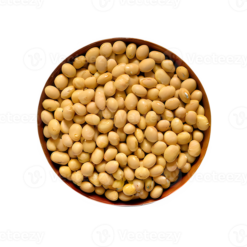 AI generated Roasted soybeans isolated on transparent background png