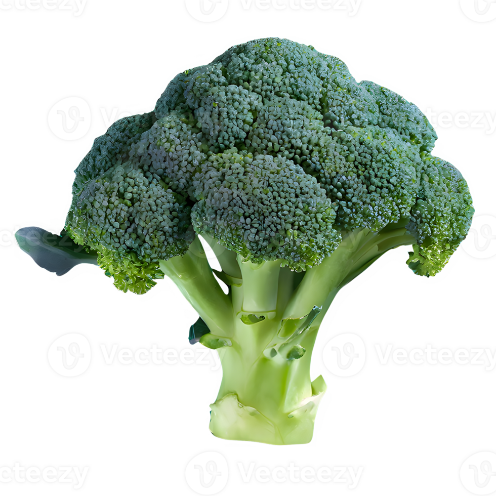 AI generated Fresh broccoli isolated on transparent background png