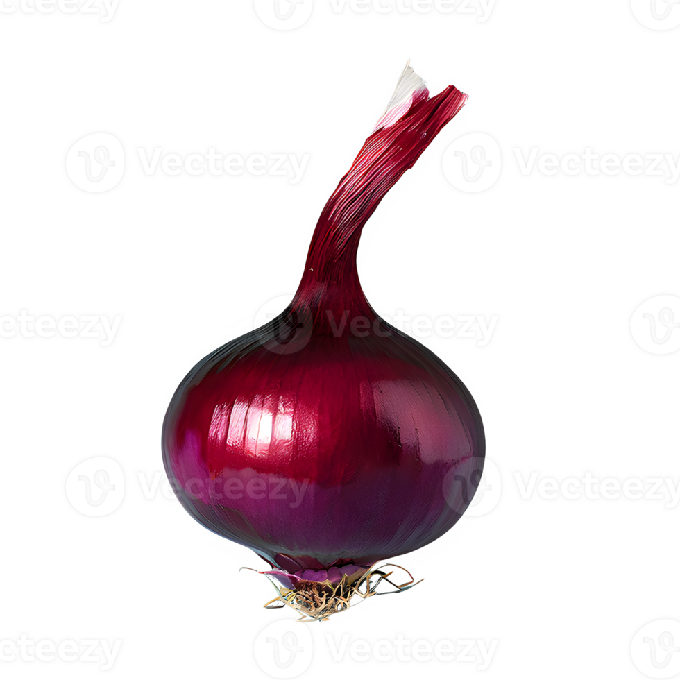 AI generated Fresh red onion isolated on transparent background png