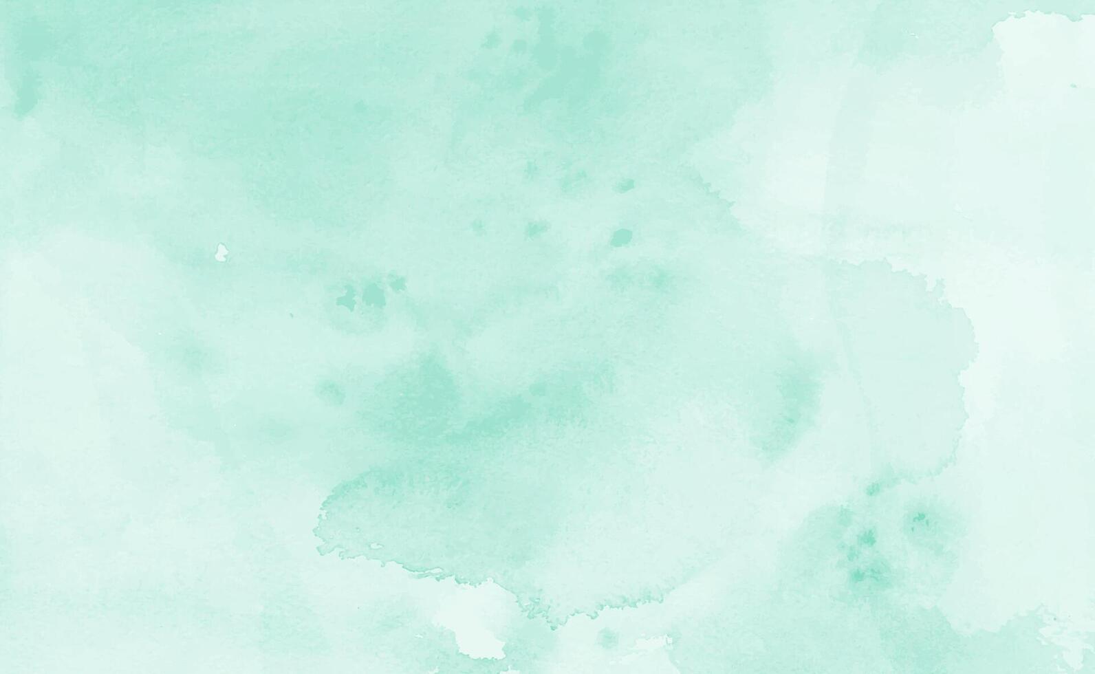 Mint abstract watercolor texture background. Green watercolour brush splash pattern vector