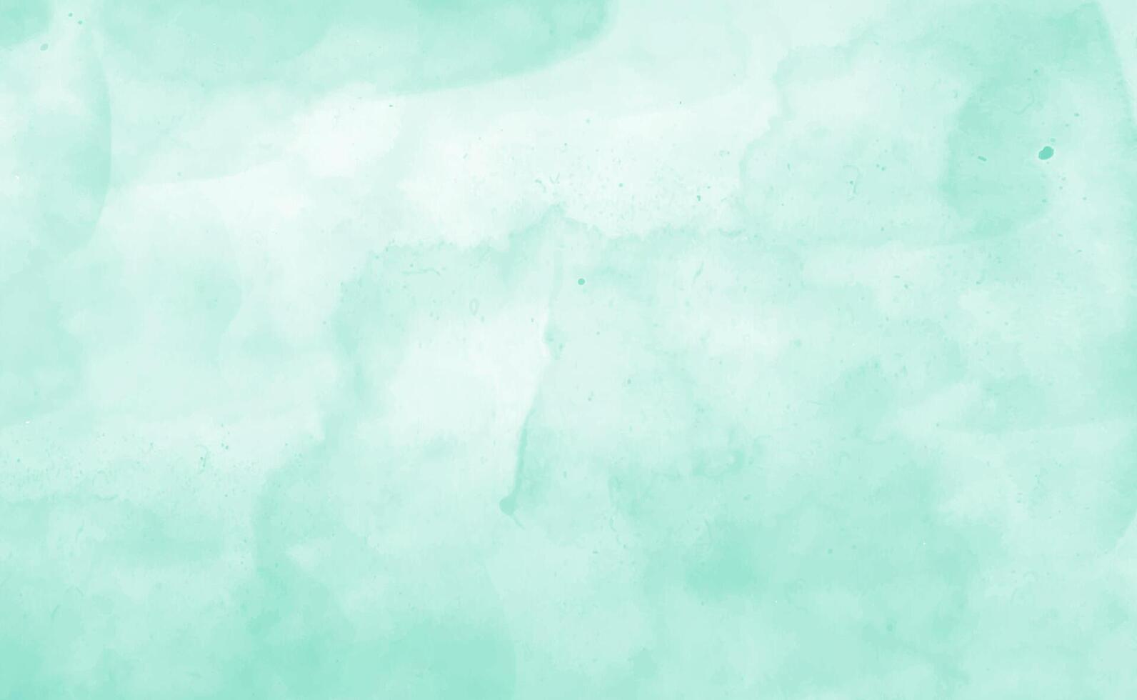 Mint abstract watercolor texture background. Green watercolour brush splash pattern vector