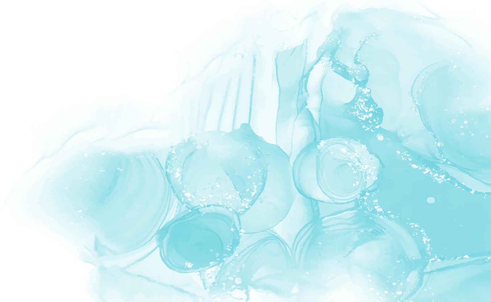 Light blue watercolor acrylic marble backgound vector