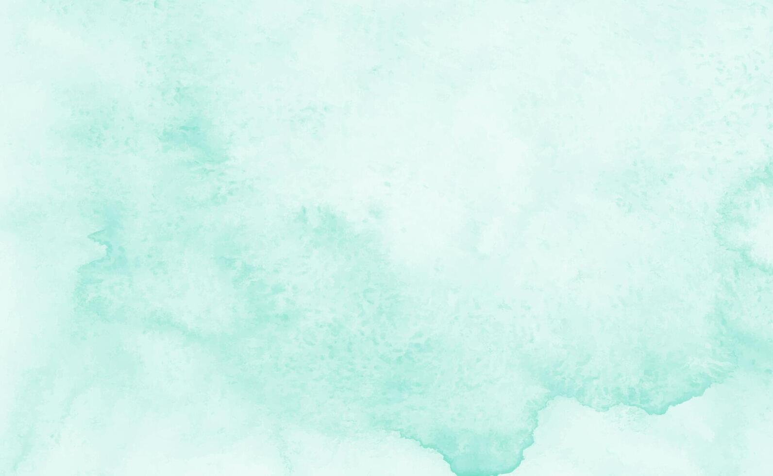 Mint abstract watercolor texture background. Green watercolour brush splash pattern vector