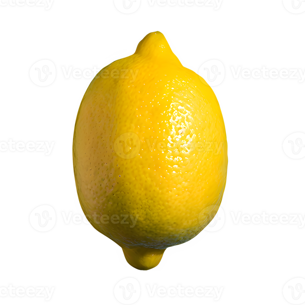AI generated Fresh lemon isolated on transparent background png