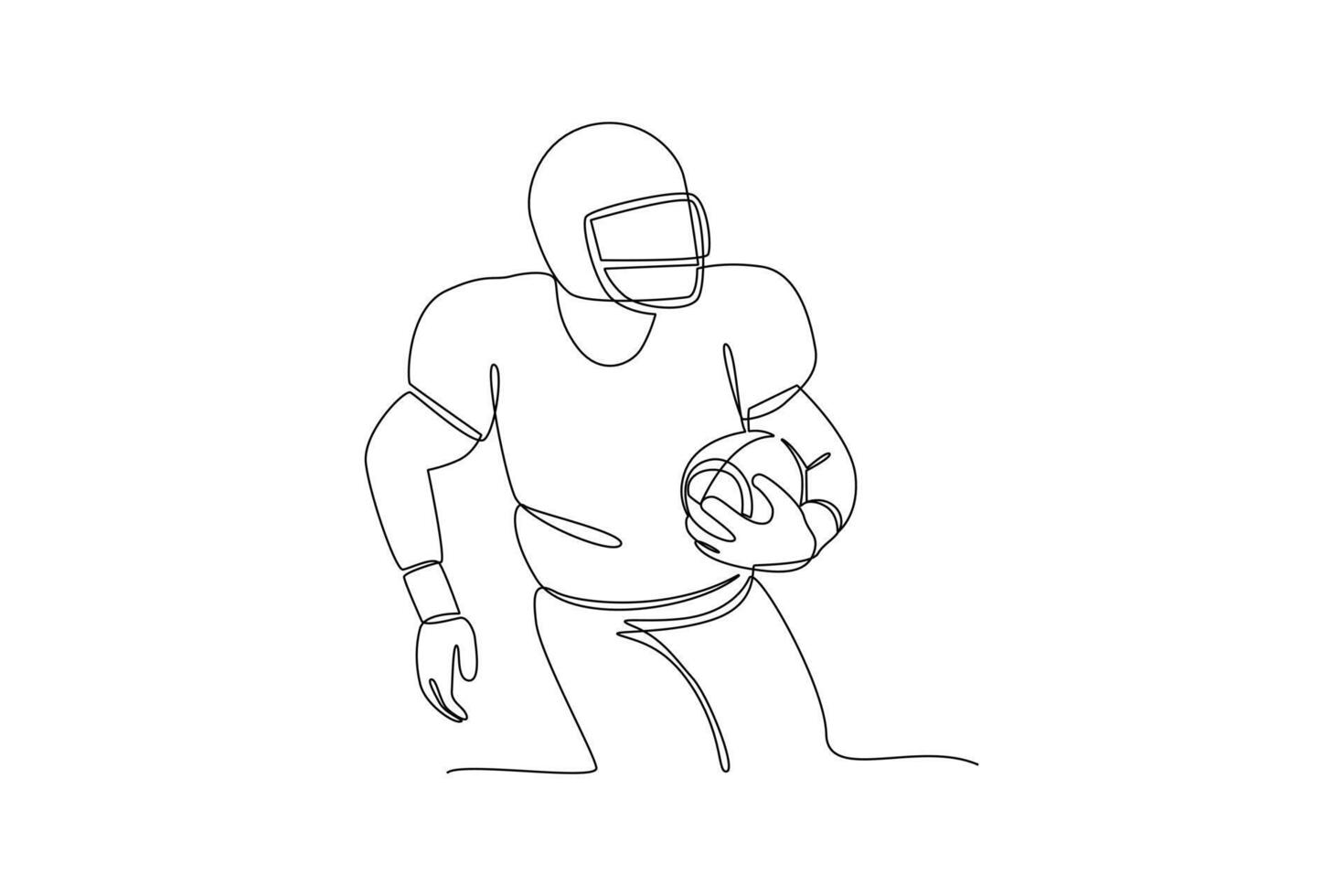 One continuous line drawing of Sports concept. Doodle vector illustration in simple linear style.