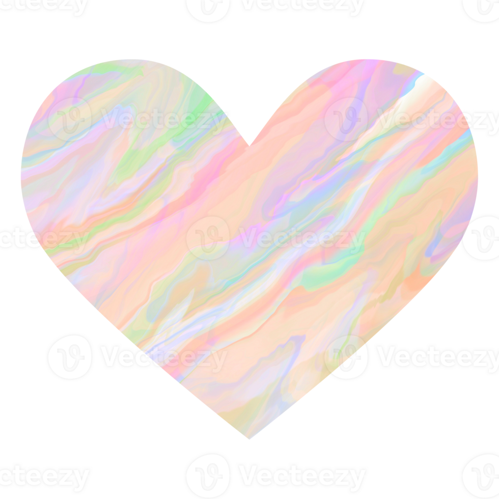 Blue shiny marble heart.Design for Valentines day png