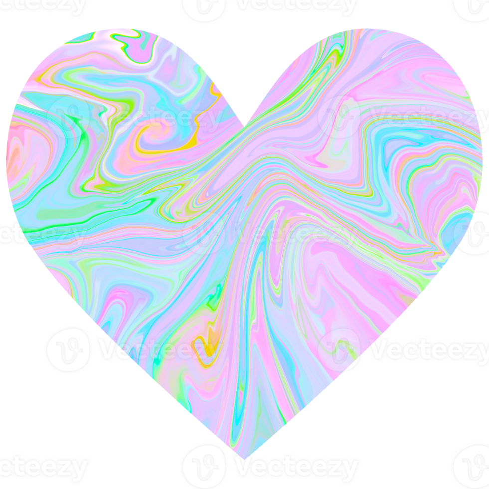 Blue shiny marble heart.Design for Valentines day png