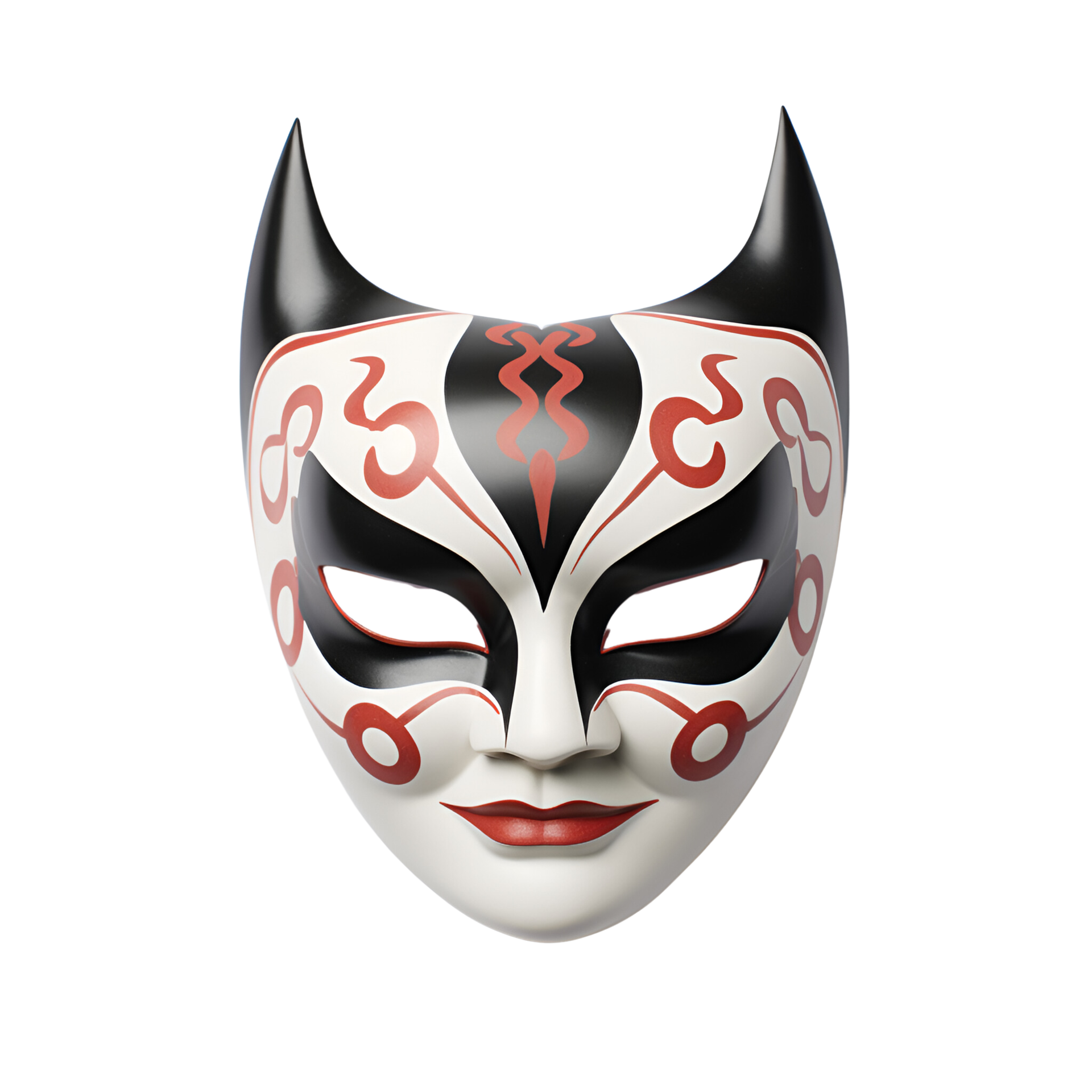 AI generated Artistic Style Japanese Kabuki Mask No Background 38243800 PNG