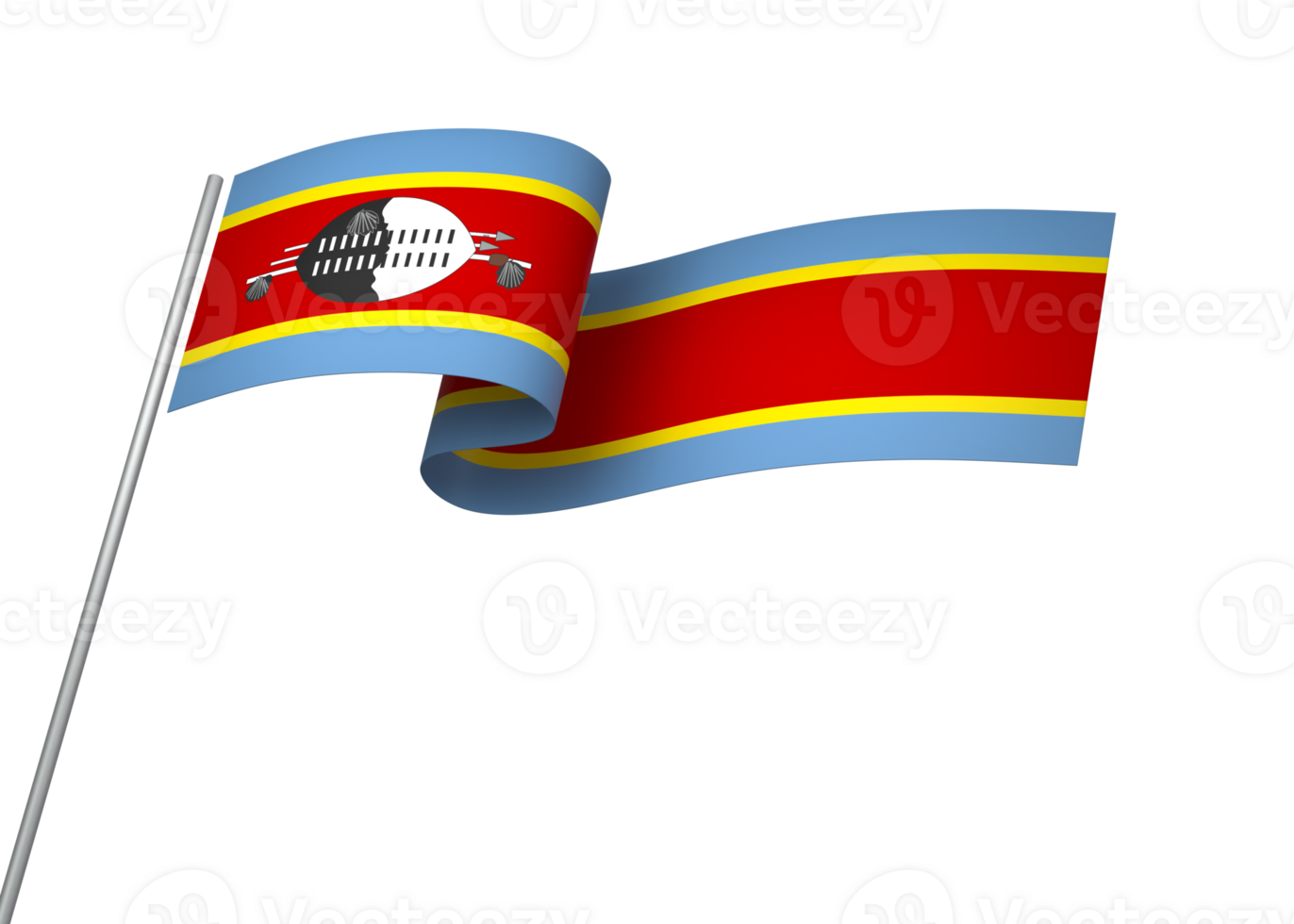 Eswatini flag element design national independence day banner ribbon png
