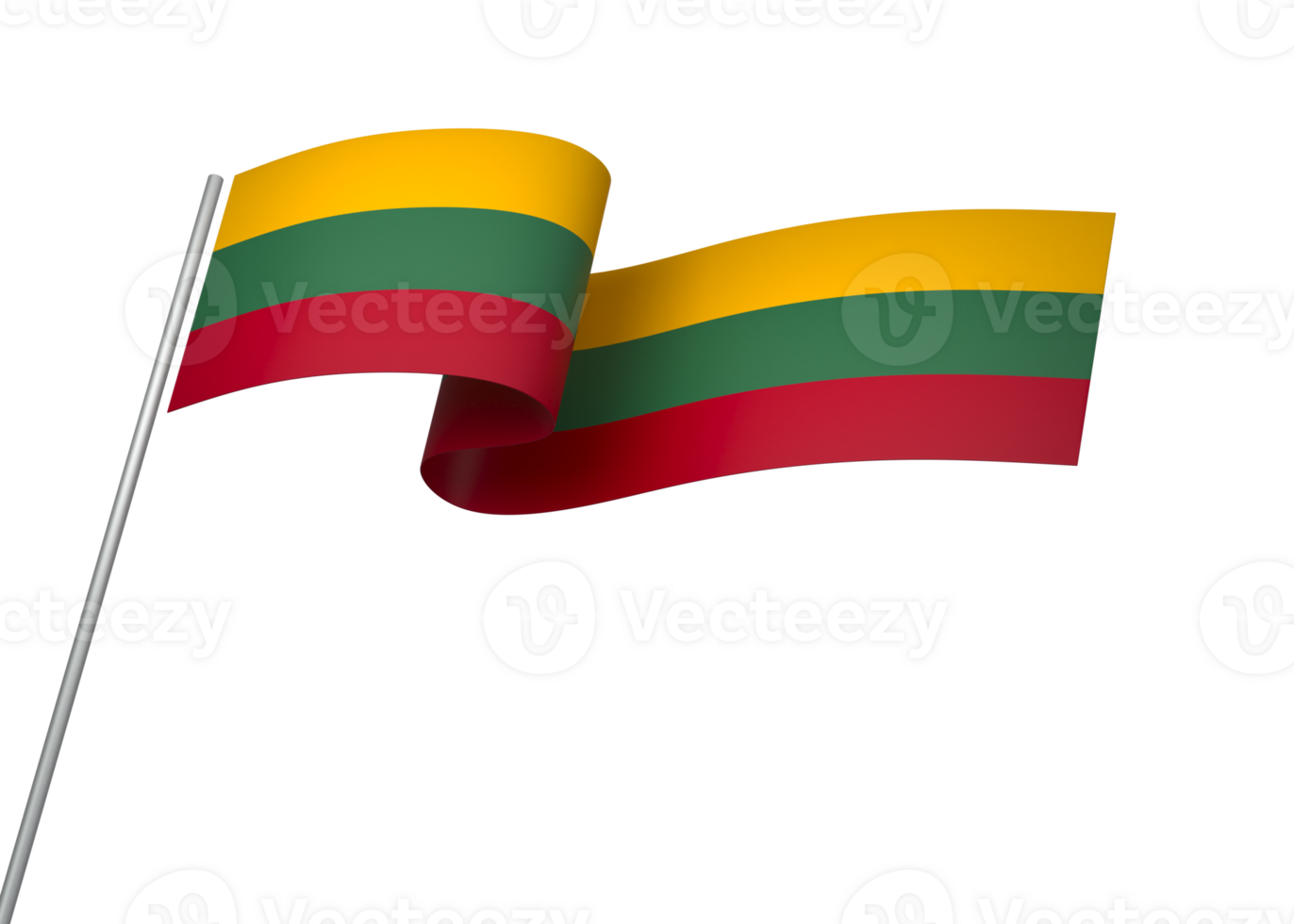 Lithuania flag element design national independence day banner ribbon png