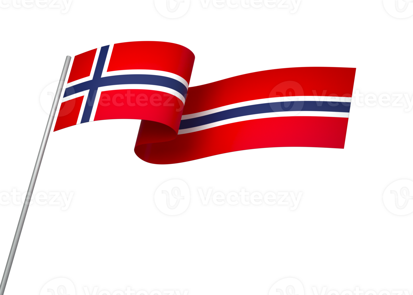 Norway flag element design national independence day banner ribbon png
