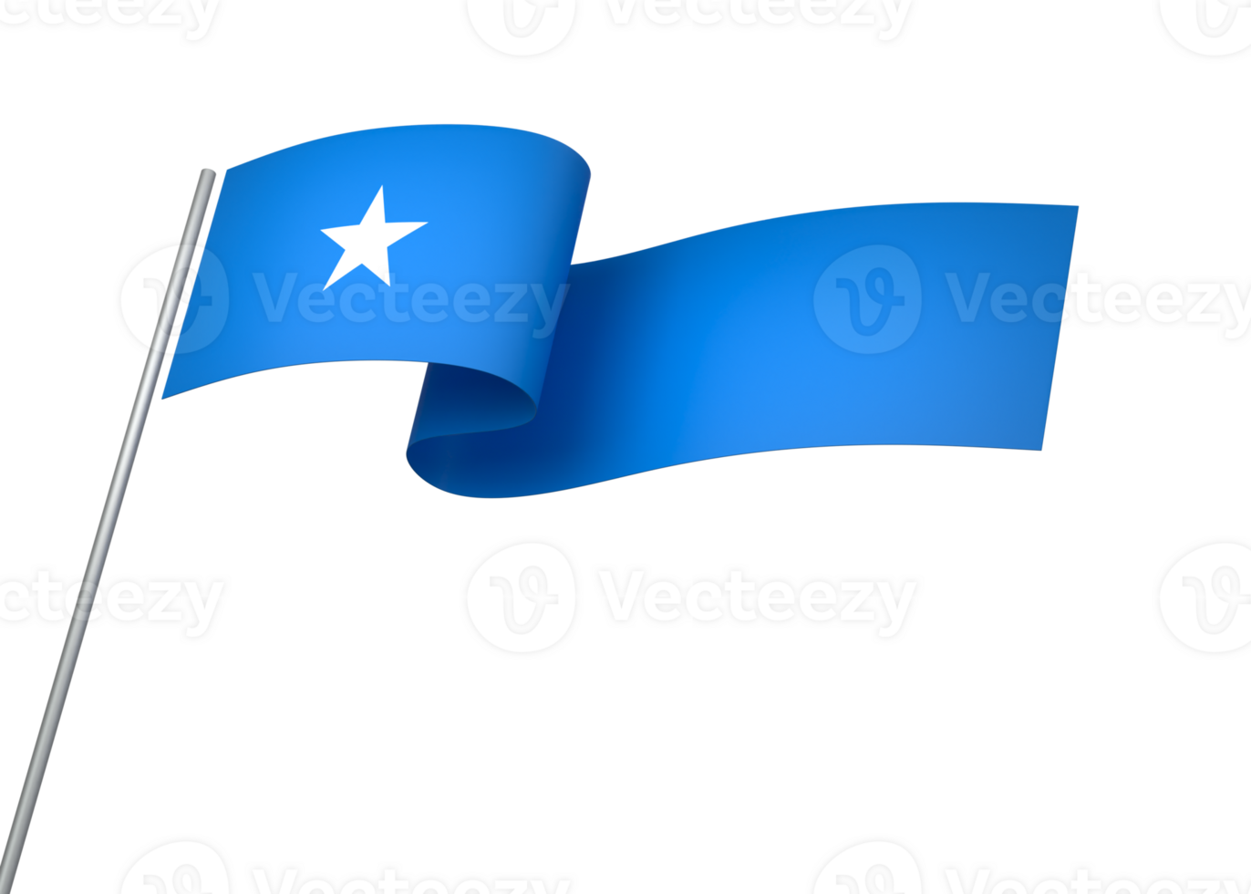 Somalia flag element design national independence day banner ribbon png