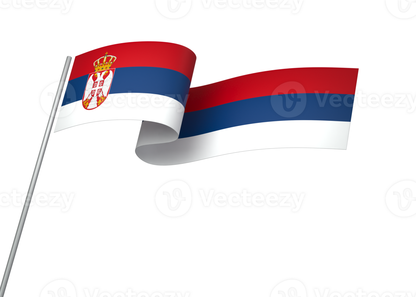 Serbia flag element design national independence day banner ribbon png