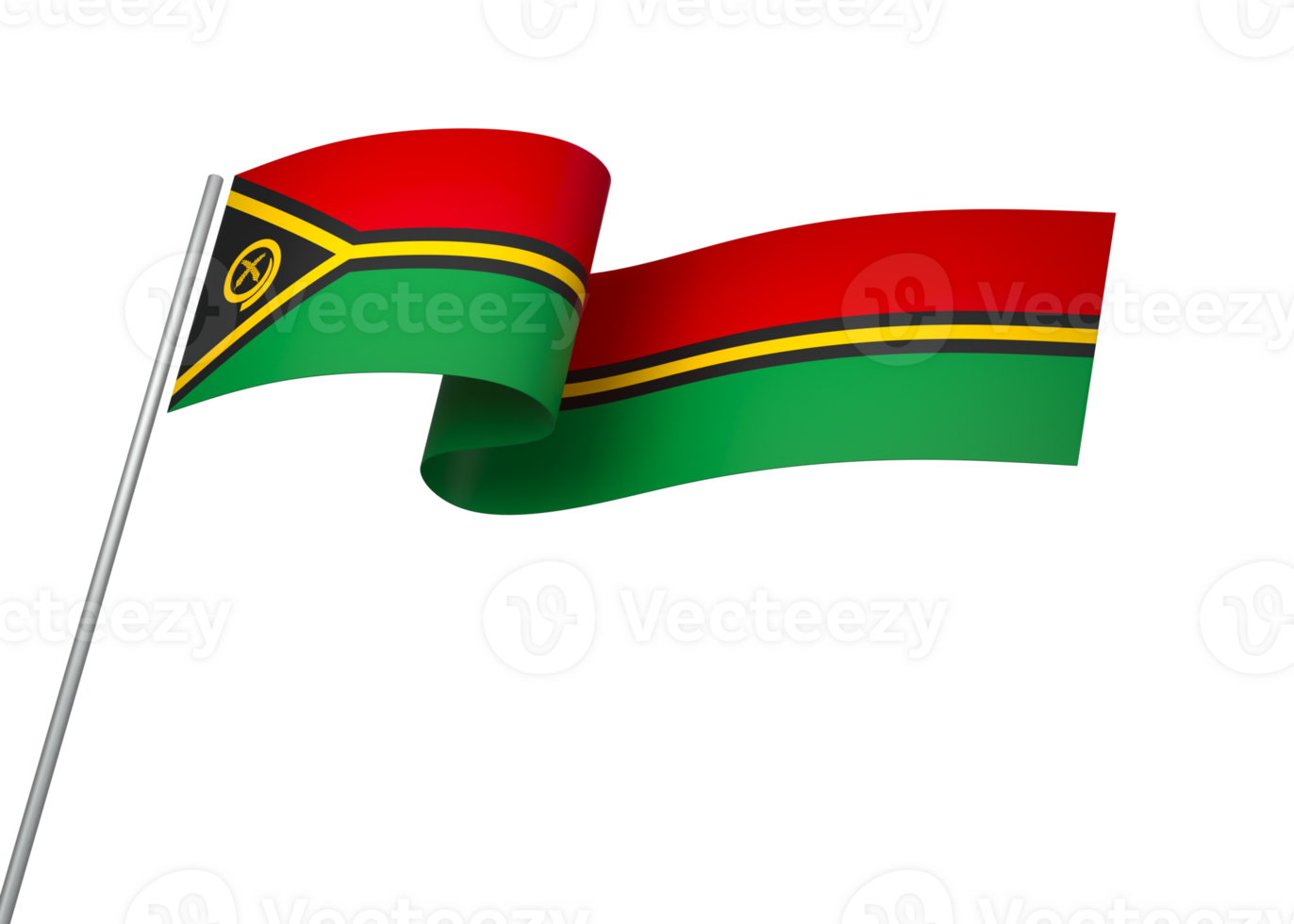 Vanuatu Flagge Element Design National Unabhängigkeit Tag Banner Band png