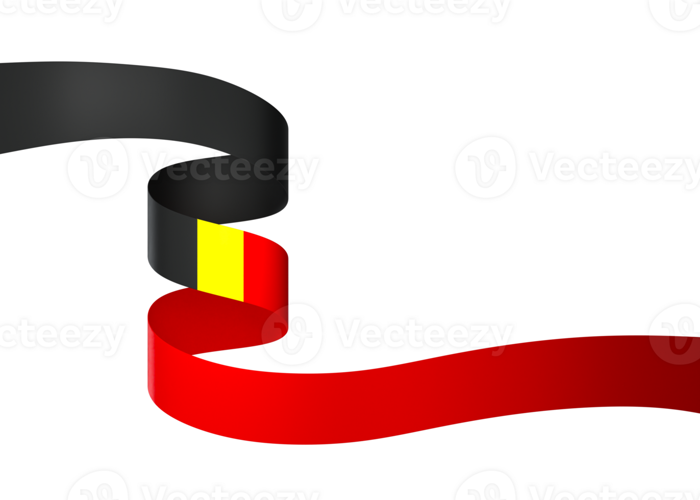 Belgium flag element design national independence day banner ribbon png
