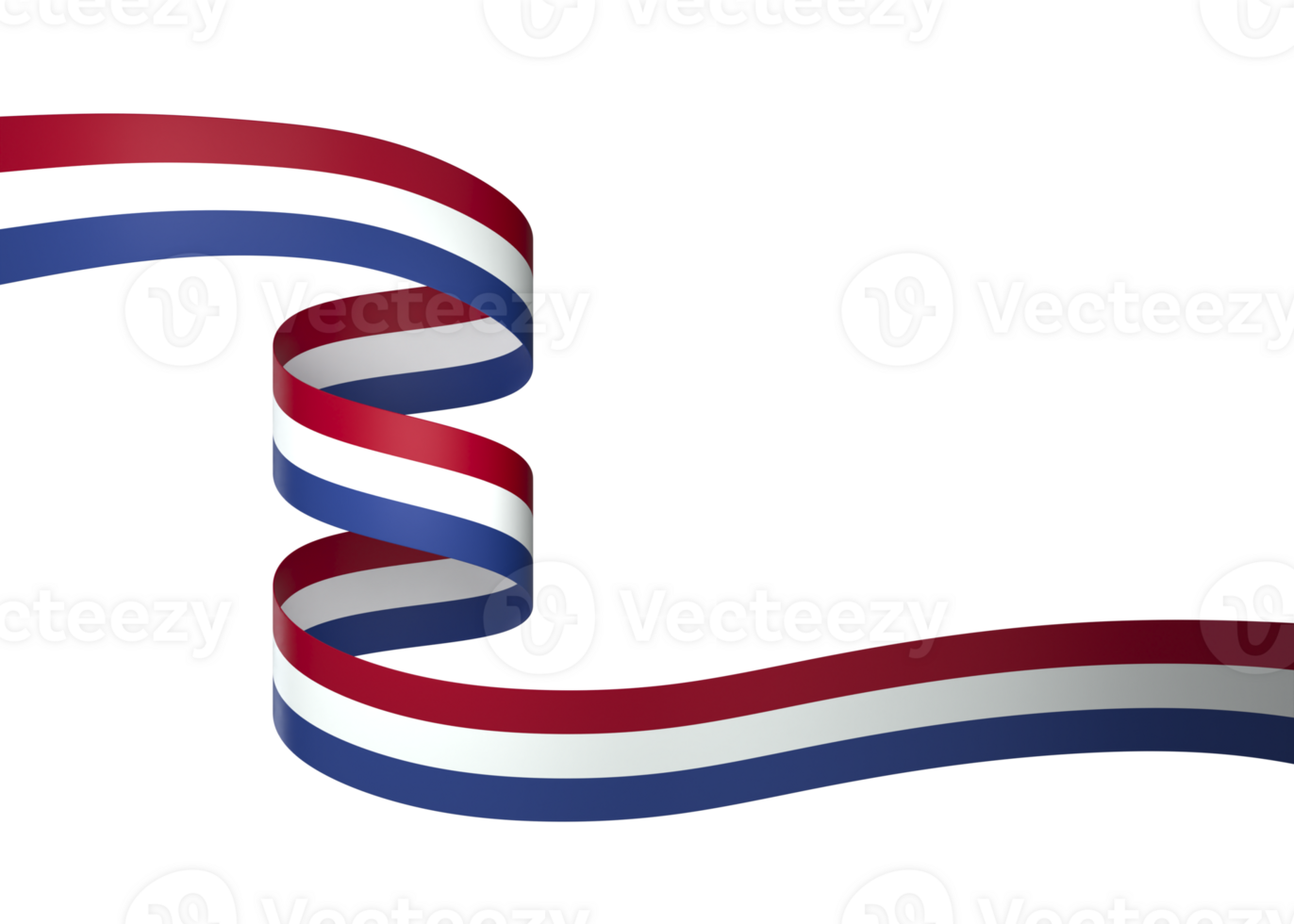 Netherlands flag element design national independence day banner ribbon png
