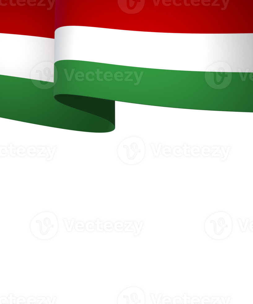 Hungary flag element design national independence day banner ribbon png