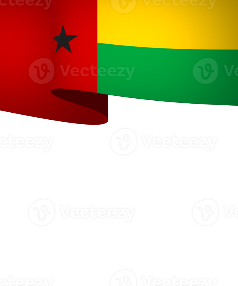 Guinea Bissau flag element design national independence day banner ribbon png