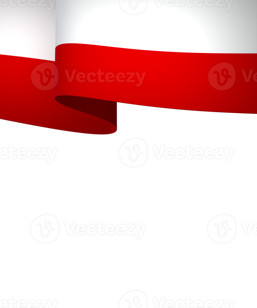 Poland flag element design national independence day banner ribbon png