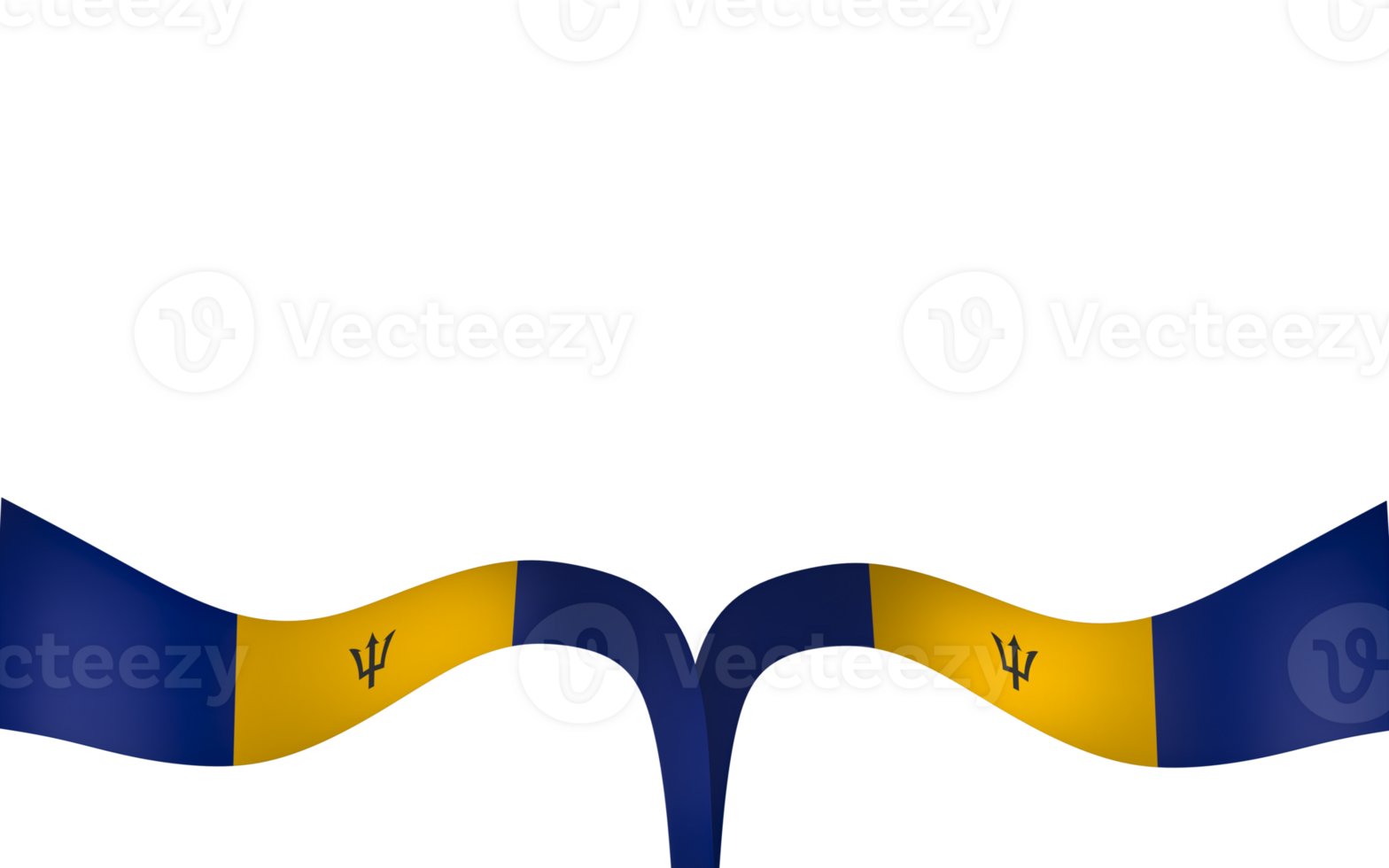 barbados bandera elemento diseño nacional independencia día bandera cinta png