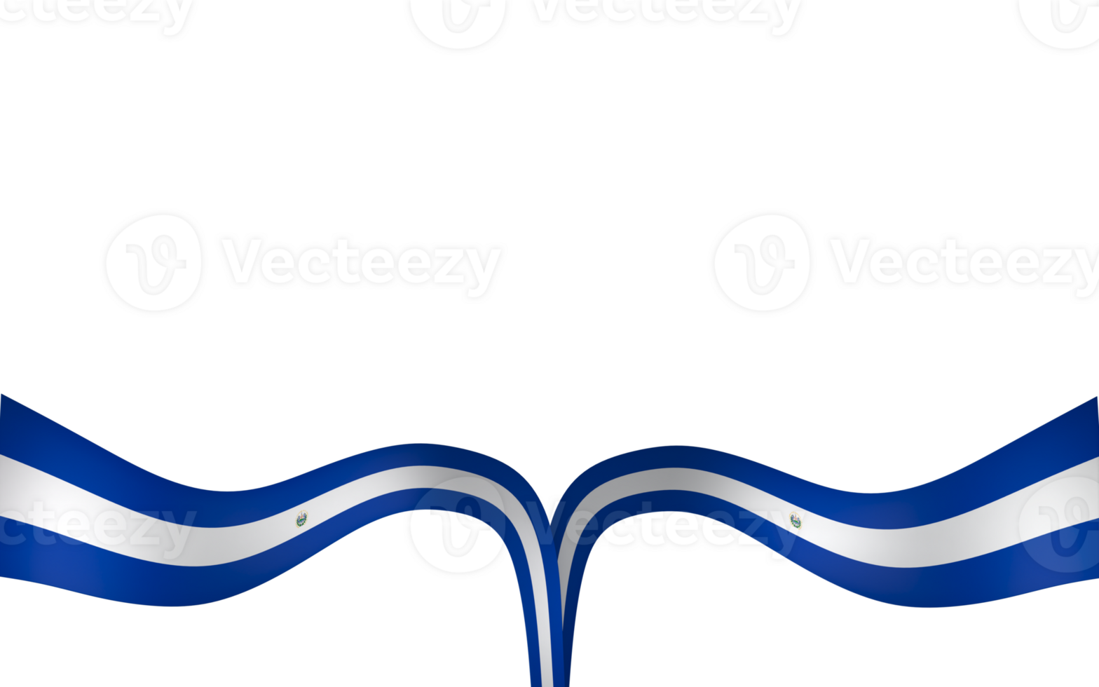 el Salvador drapeau élément conception nationale indépendance journée bannière ruban png