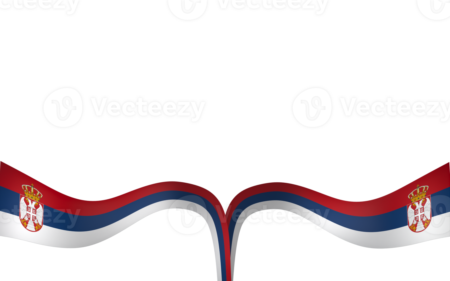 Serbia flag element design national independence day banner ribbon png