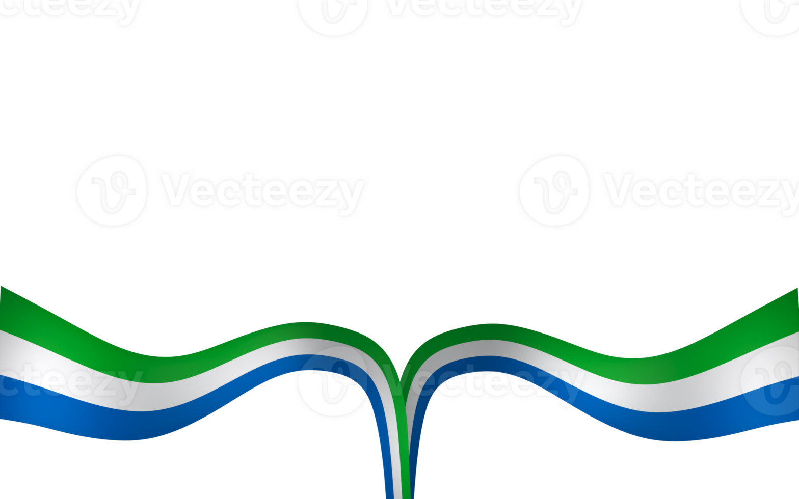 Sierra Leone flag element design national independence day banner ribbon png