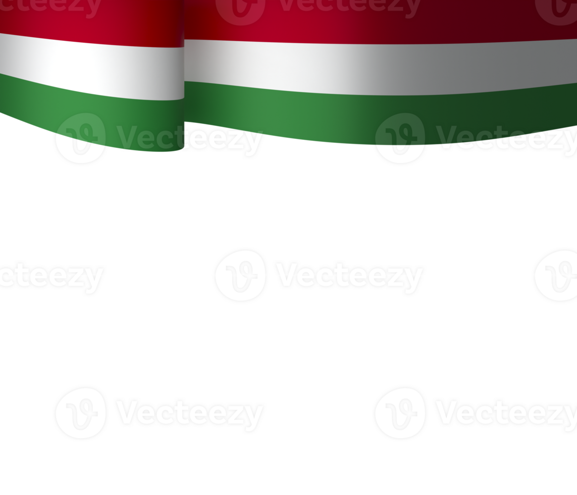 Hungary flag element design national independence day banner ribbon png