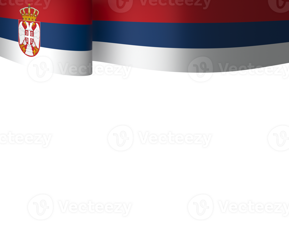 Serbia flag element design national independence day banner ribbon png
