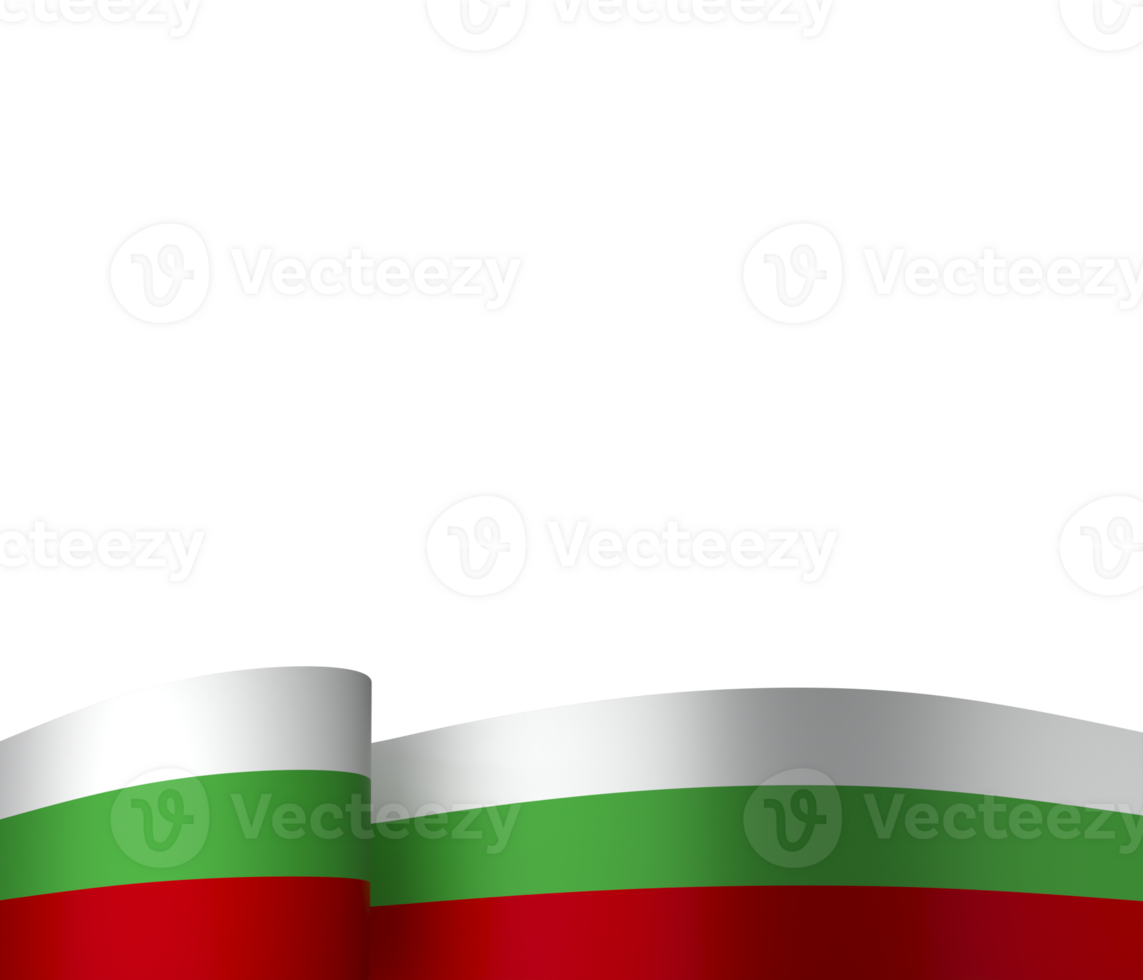 Bulgaria flag element design national independence day banner ribbon png