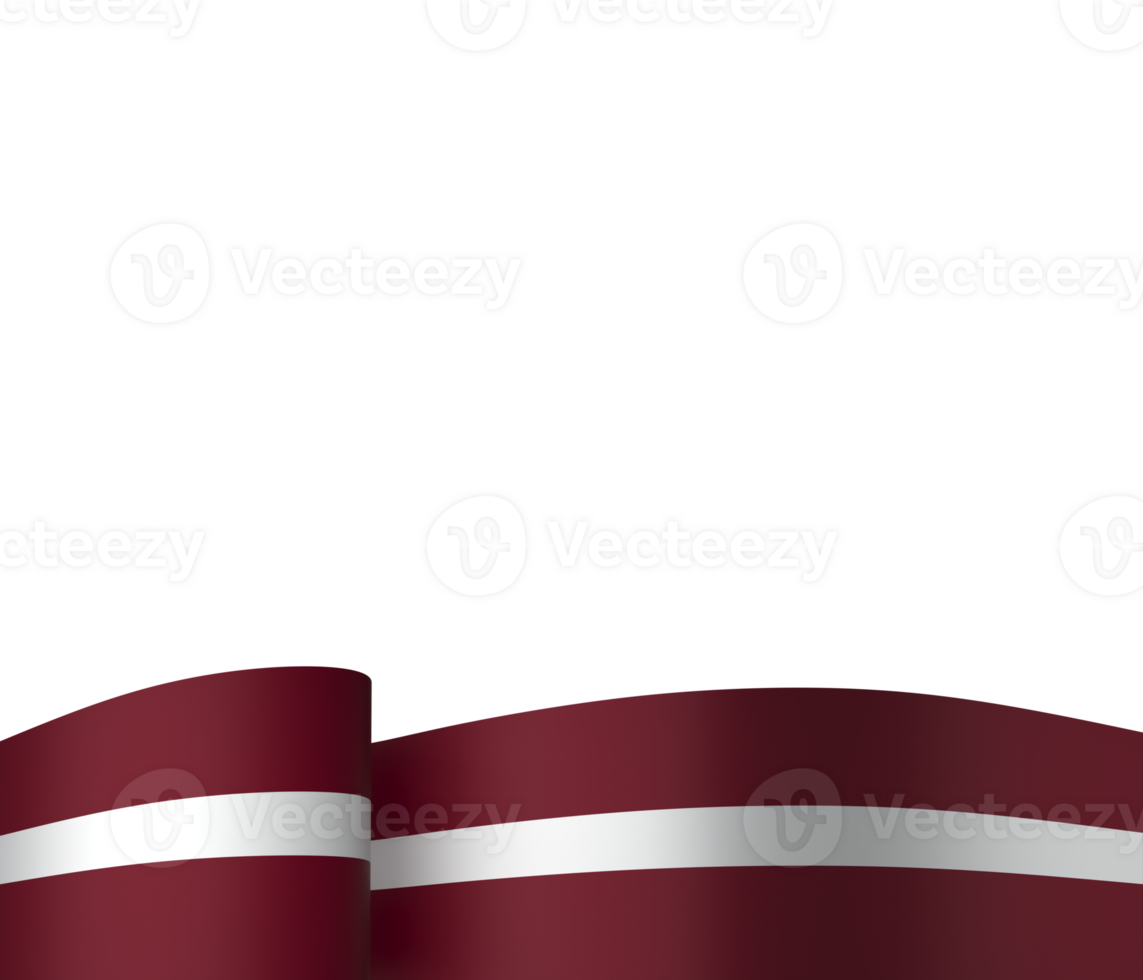 Latvia flag element design national independence day banner ribbon png