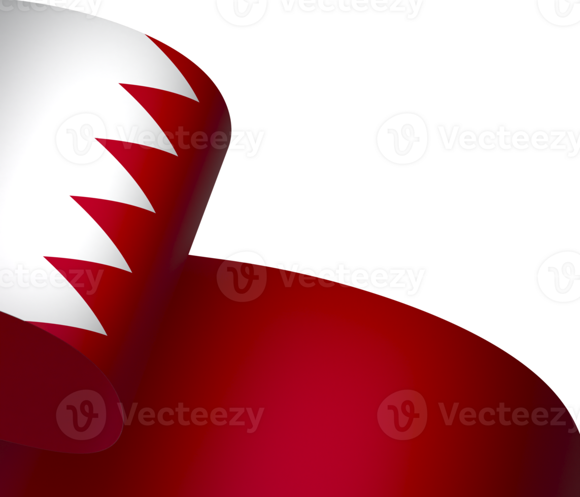 Bahrain flag element design national independence day banner ribbon png