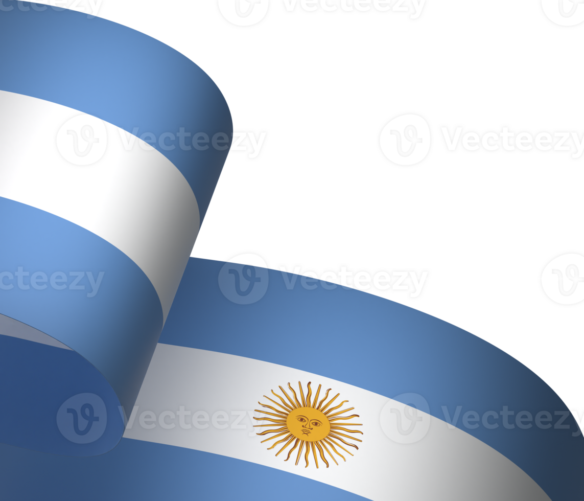 Argentine drapeau élément conception nationale indépendance journée bannière ruban png