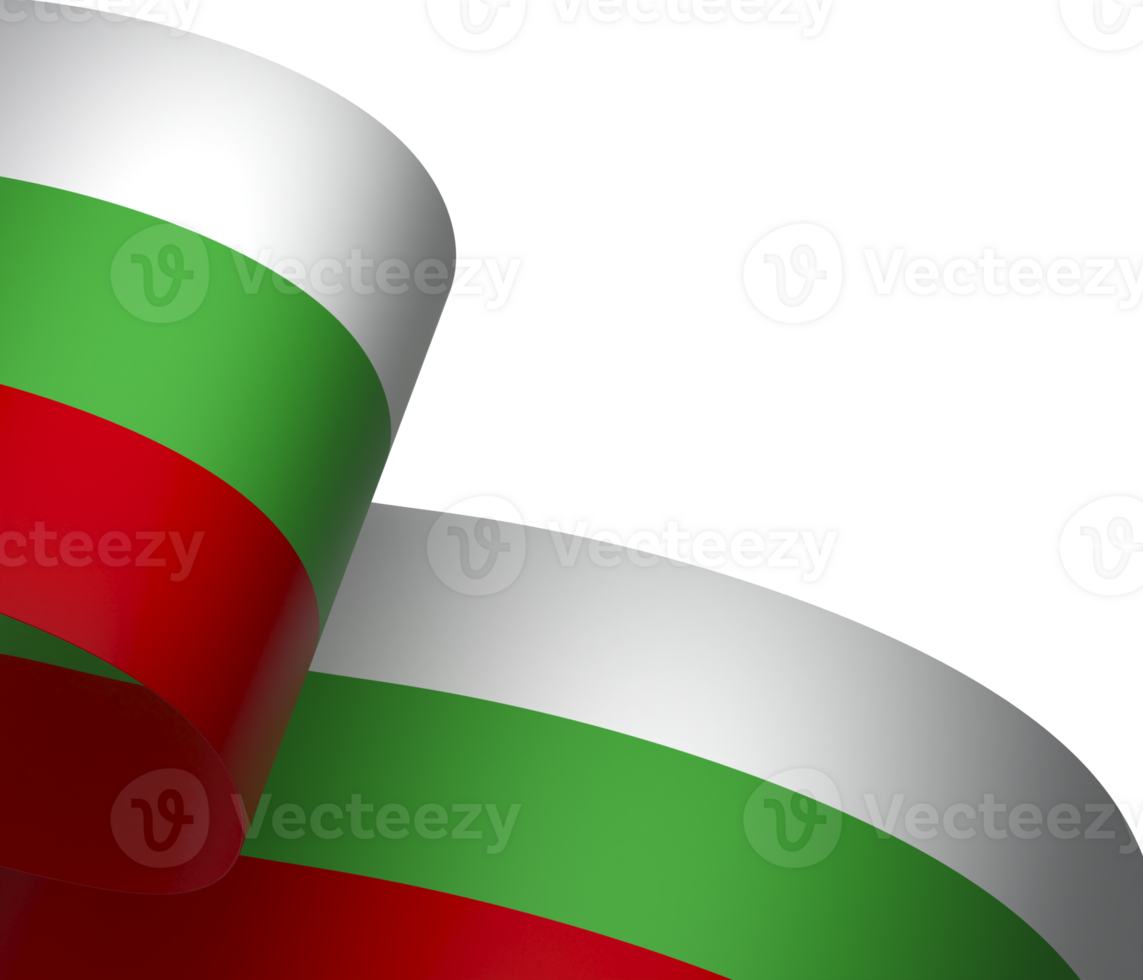 Bulgaria flag element design national independence day banner ribbon png