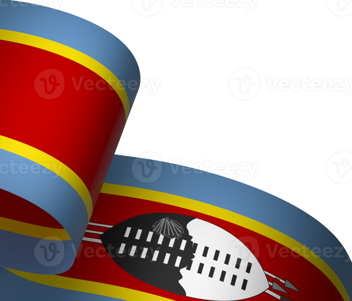 Eswatini flag element design national independence day banner ribbon png