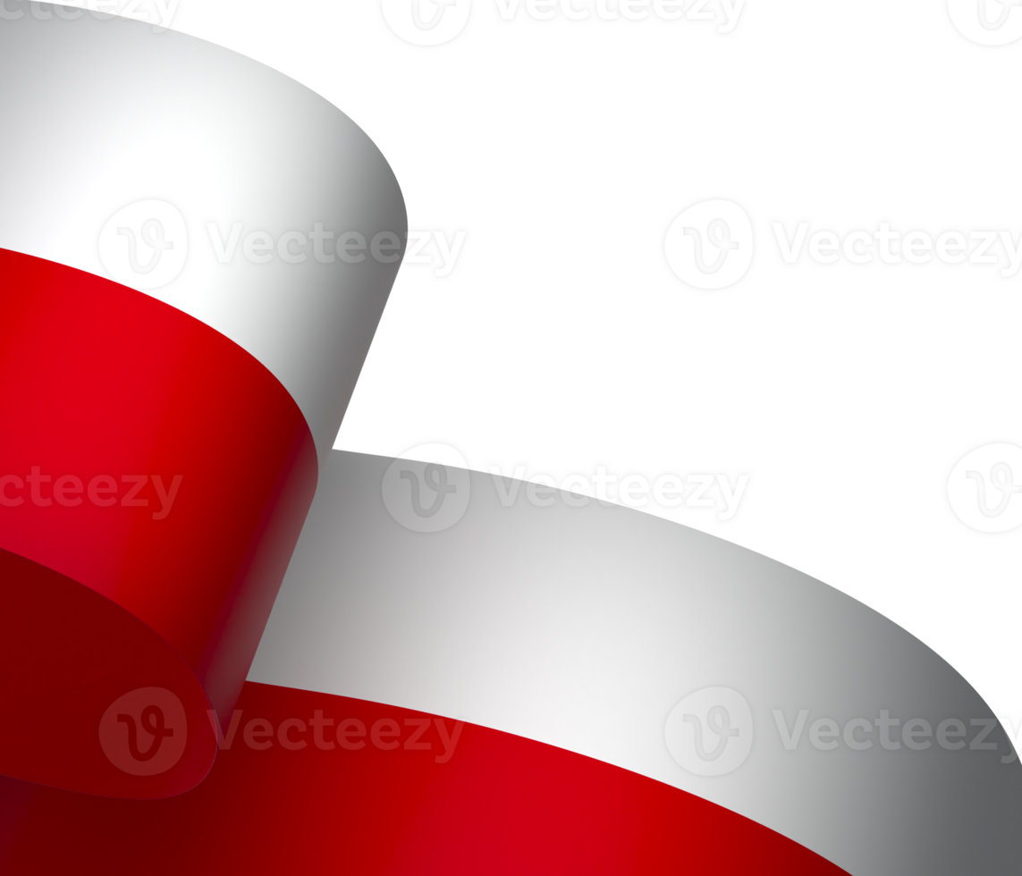 Poland flag element design national independence day banner ribbon png