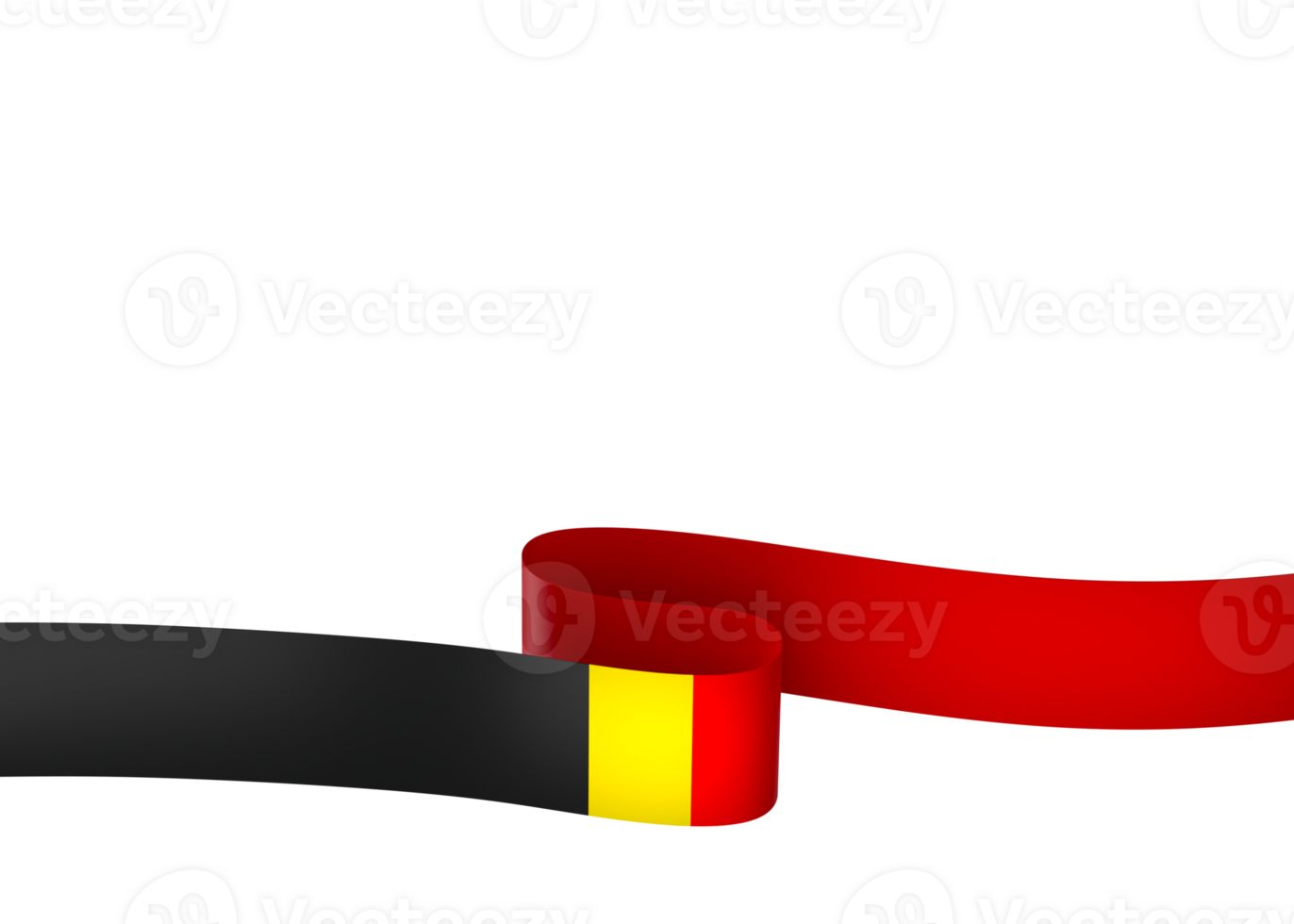 Belgium flag element design national independence day banner ribbon png