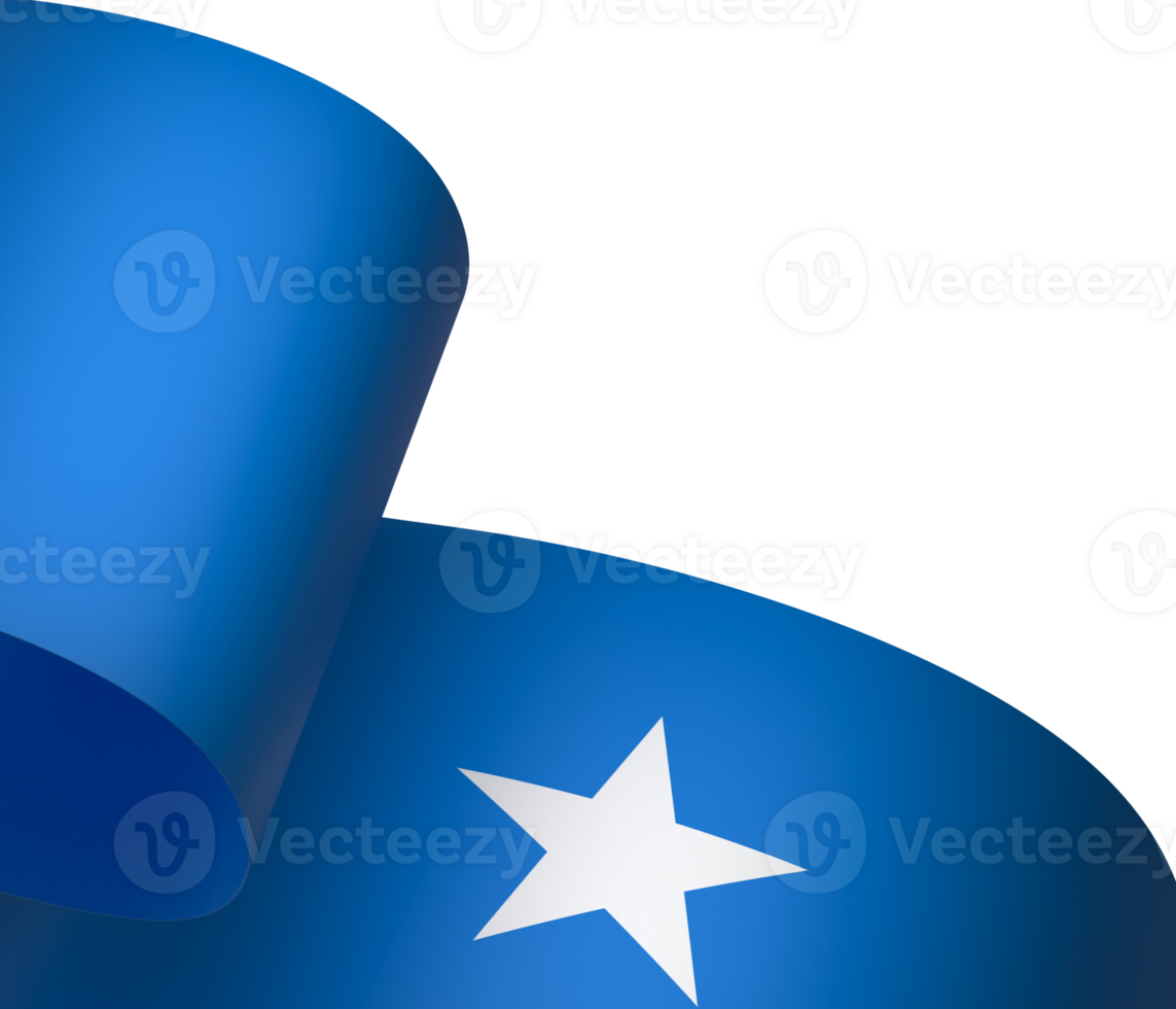 Somalia flag element design national independence day banner ribbon png