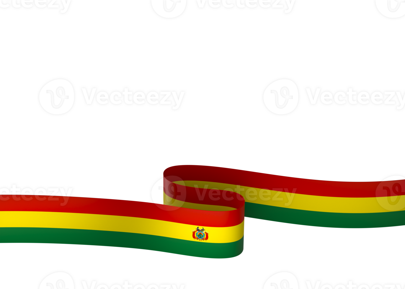 Bolivia flag element design national independence day banner ribbon png