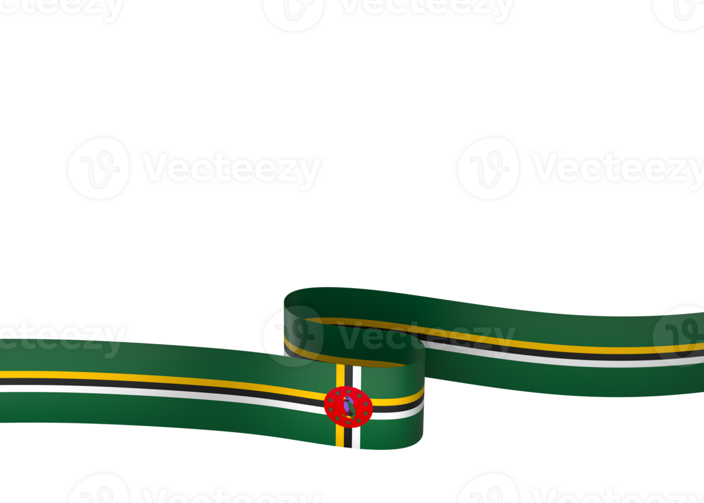 Dominica flag element design national independence day banner ribbon png