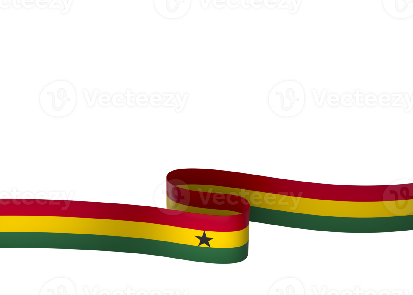 Ghana flag element design national independence day banner ribbon png