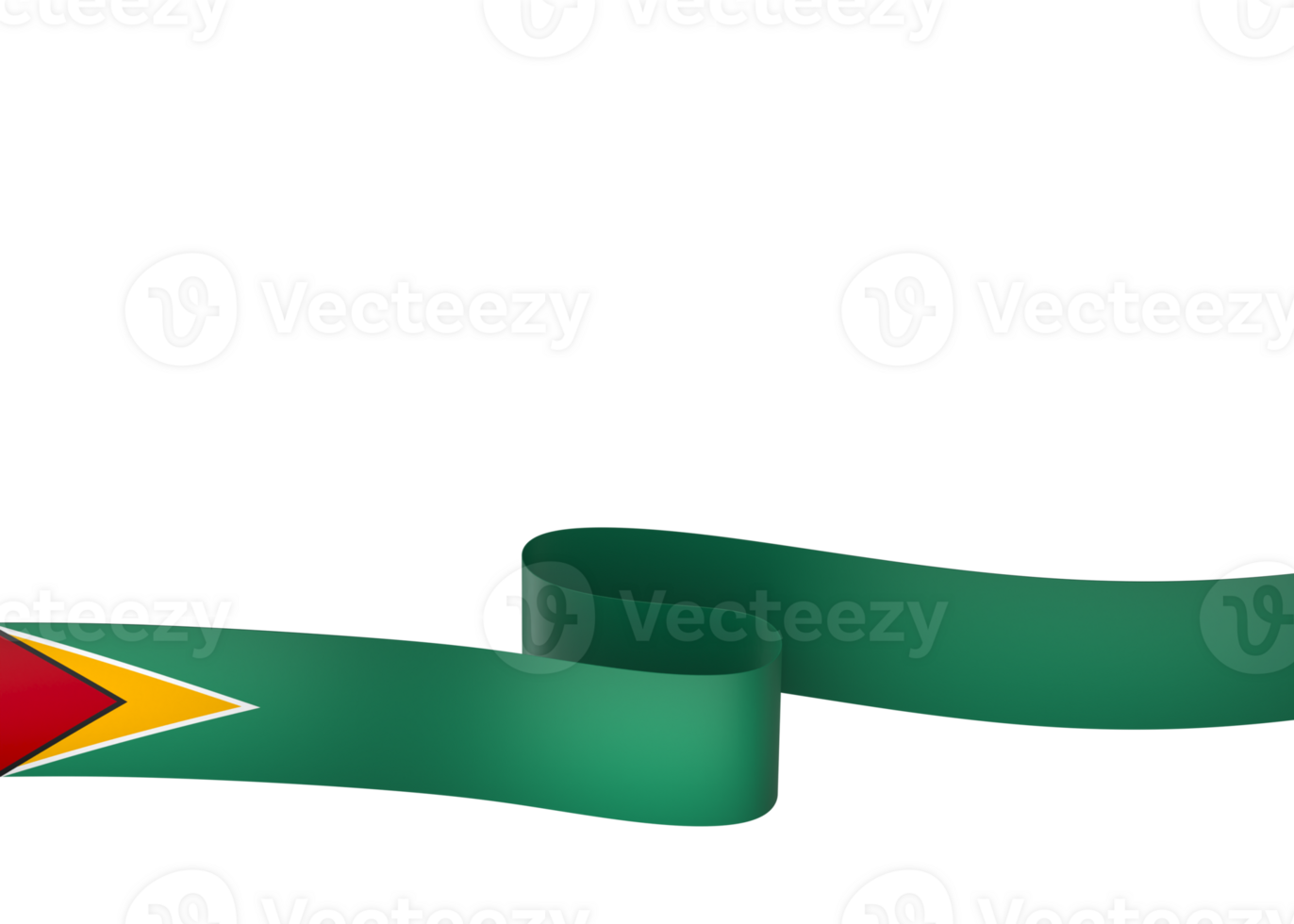 Guyana flag element design national independence day banner ribbon png