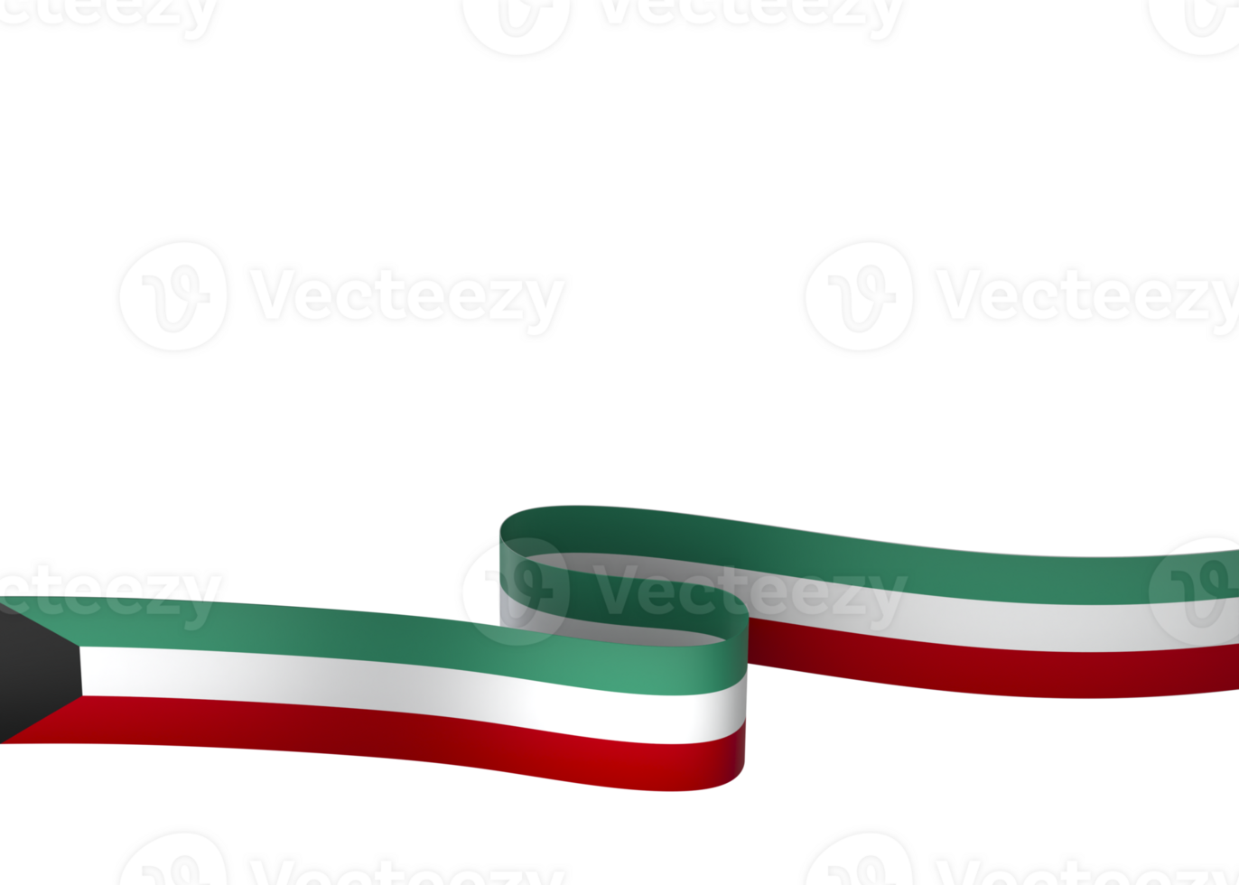 Kuwait bandiera elemento design nazionale indipendenza giorno bandiera nastro png